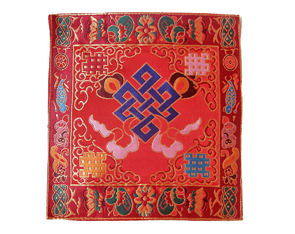Altardecke für tibetische Ritualgegenstände Brokat Handarbeit Nepal 79x42 cm 