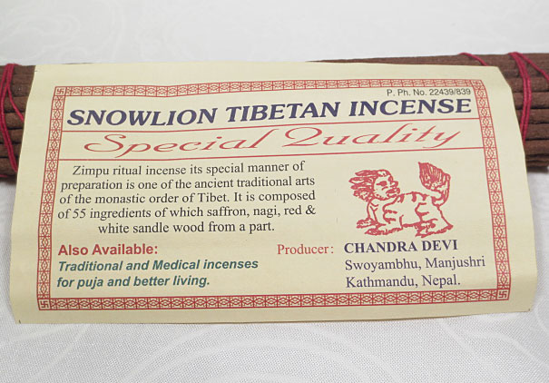 Nepal Tibetische Räucherstäbchen Snowlion Schneelöwe Naturrein